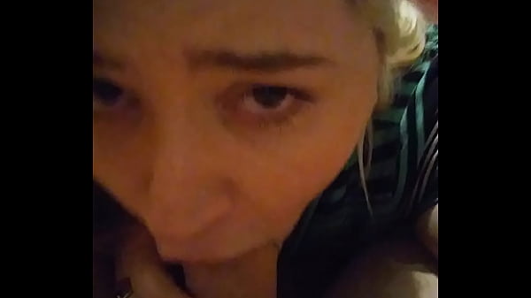 Sexy_young blonde gagging on_thick white cock