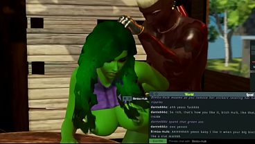 She-hulk, Bored With Her Day, Ends Up Filming A Porn With A Black Cock thumbnail