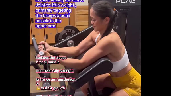 Bicep curls #beginnerworkout #fitnesstutorial #workouttutorial #howto #form #technique#biceps