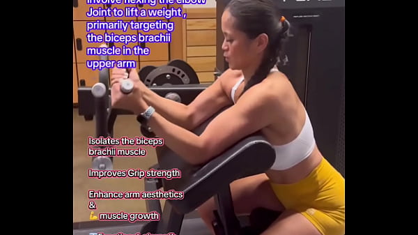 Bicep curls #beginnerworkout #fitnesstutorial #workouttutorial #howto #form #technique#biceps