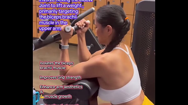 Bicep curls #beginnerworkout #fitnesstutorial #workouttutorial #howto #form #technique#biceps 