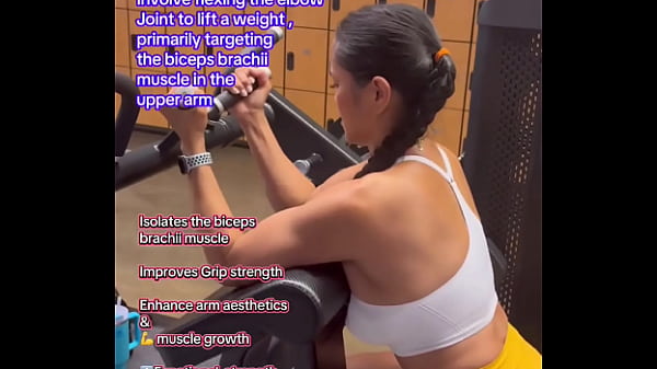 Bicep curls #beginnerworkout #fitnesstutorial #workouttutorial #howto #form #technique#biceps