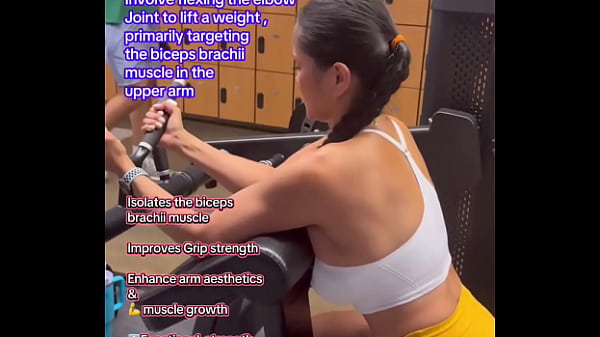 Bicep curls #beginnerworkout #fitnesstutorial #workouttutorial #howto #form #technique#biceps