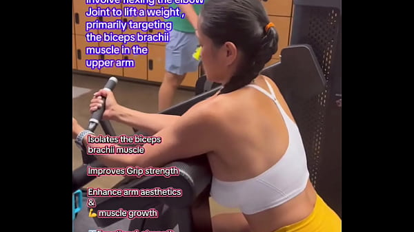 Bicep curls #beginnerworkout #fitnesstutorial #workouttutorial #howto #form #technique#biceps 