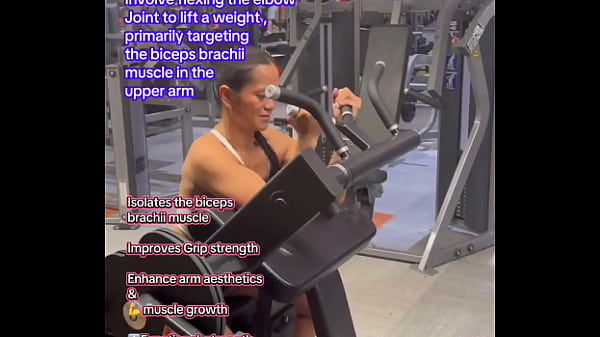 Bicep curls #beginnerworkout #fitnesstutorial #workouttutorial #howto #form #technique#biceps 