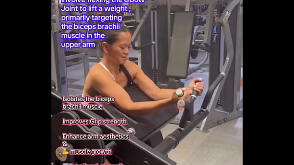 Bicep curls #beginnerworkout #fitnesstutorial #workouttutorial #howto #form #technique#biceps