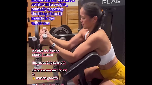 Bicep curls #beginnerworkout #fitnesstutorial #workouttutorial #howto #form #technique#biceps 