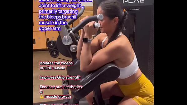 Bicep curls #beginnerworkout #fitnesstutorial #workouttutorial #howto #form #technique#biceps