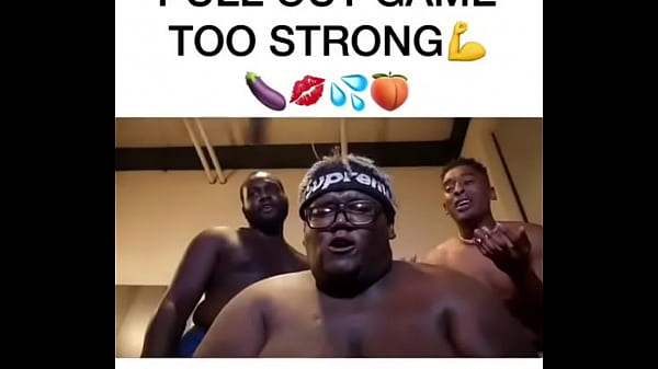 Huge guy battles to remove bbc from pussy