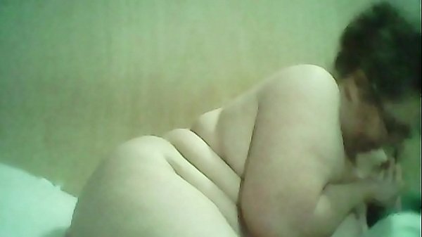 Double dildo deep anal insertion