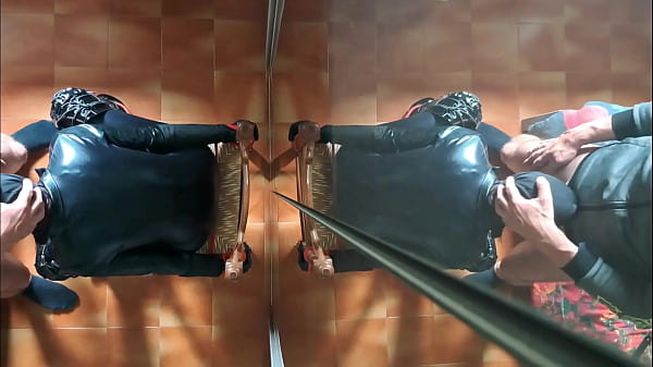 Milf chairtied throatfucked with ring gag and throatpie 