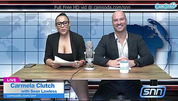 Play MP4 - Big Boobs MILF sucks and fucks during live news feed