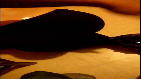 Spanking her ass in black leggings 