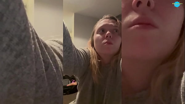 Naughty teen plays with her toys 