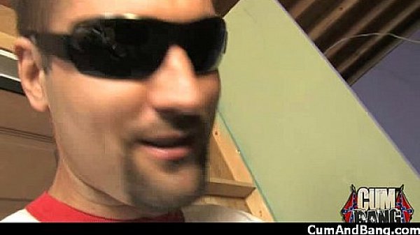 Nasty black girl grouped and facialed 18 