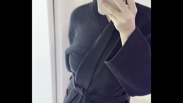 Robe feeling soft but my tits feel softer