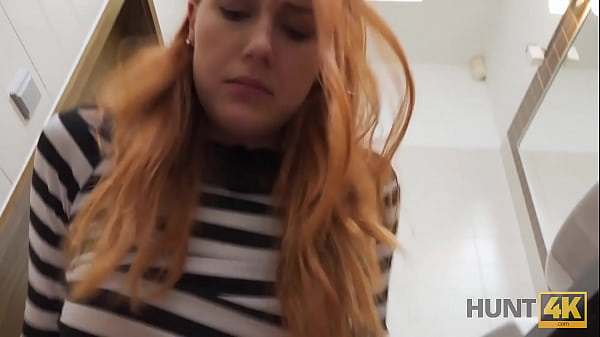 HUNT4K. Tender mouth and tight pussy are drilled for money 