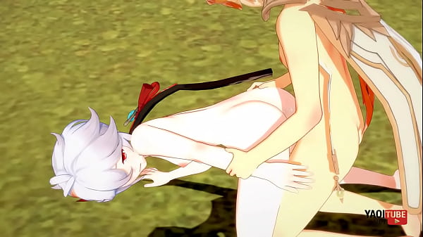 Genshin Impact Yaoi compilatio Aether, Tartaglia, Razor, Bennett and Kazuha 