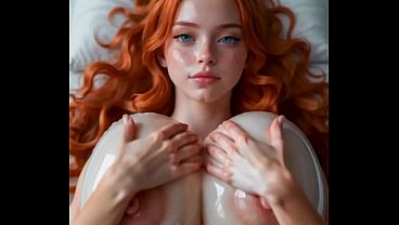 Riding huge boobs 3d