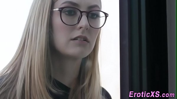 Sexy blonde rideslover and gives head