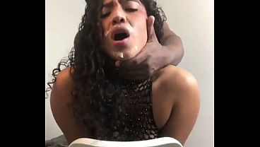 first she makes him cum on her face and then on her pussy -Amateur couple- Nysdel