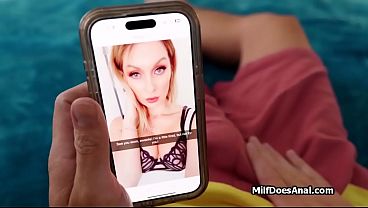 Caught Jerking Off Gets Anal Reward from Cougar