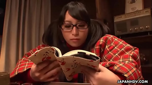 Asian office slut Yukina rubbing hard on her wet cunt