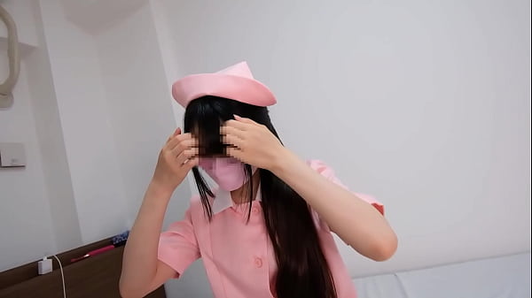 ナースコスゴム手袋 エロすぎ手コキ 足コキプレイ 前編 手コキ_足コキ フェラ 正常位編