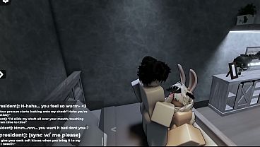 Nonton [roblox] Cute Femboy Bunny Loves Getting Warm Loads Inside thumbnail