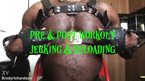 Brody Richardson: Black Muscle Daddy Workout Induced Horn 
