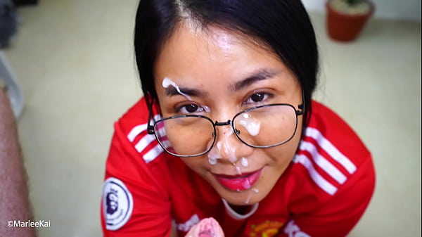 Thai slut cum on face compilation