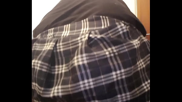 cross dresser 18 has fun with dildo 