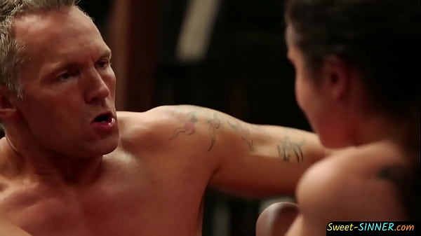 Gym_babe sucks on mature cock