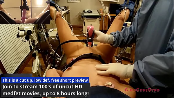 Cameras roll as naomi alice participates in vaginal stimulation study with doctor tampa step into the exam room at girlsgonegyno