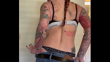 Fergilicious strip tease big tit alt alternative girlfriend 