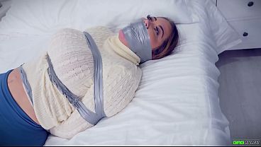 Jacqui - Tied And Wrapgagged And Pantyhose Encased Ep 3 thumbnail