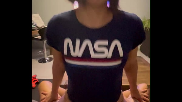 Play MP4 - I caress myself to make it harden then I slide on his stiff cock