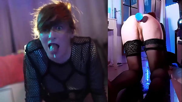 Weird Trans Girl Gag On A Dildo And Rough Anal thumbnail