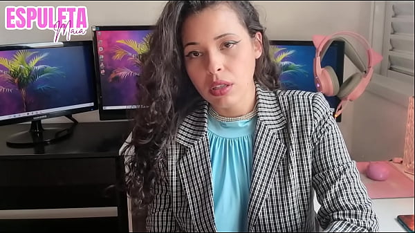 Punheta guiada joi espuleta maia chefe safada chamando pra uma reuniao particular na sala dela 