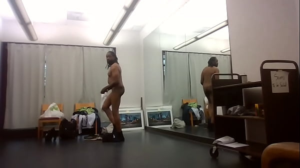 Behind the scenes art show dress change 