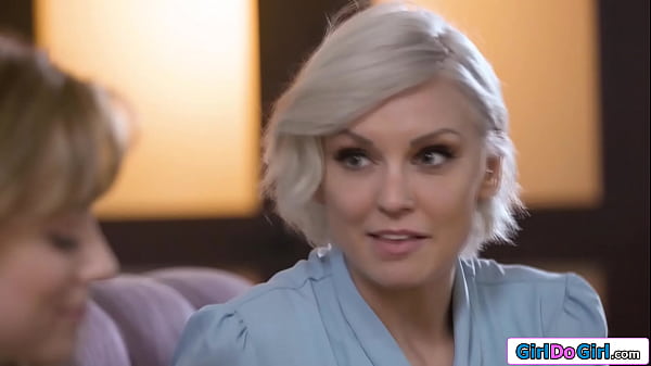 Busty stepmom Kenzie Taylor knows how to comfort her small tits stepdaughter River Lynn.The big boobs milf fingers and licks the blondes shaved pussy 