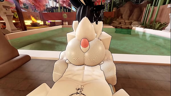 Fucking a bunny girl in roblox