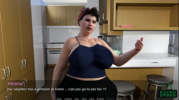 Vou ficar em casa sozinho com minha madrasta e meio irm&atilde; - Visual Novel Gordinhas 