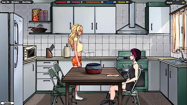 Jenny was offered to put sunscreen on her body but she prefers sperm 