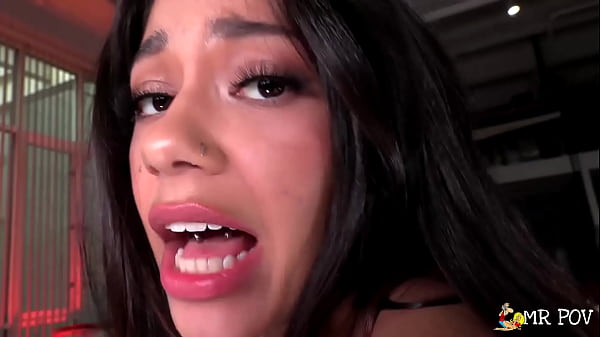 Slut grinds her pussy on fat cock