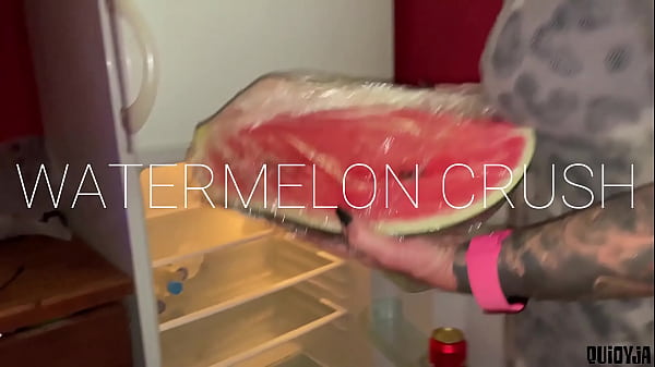 Juicy watermelon crush under my feet
