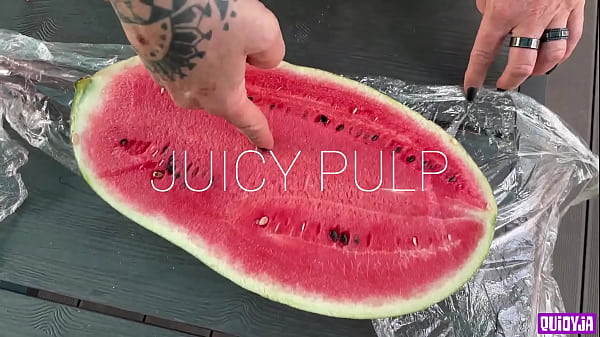 Juicy watermelon crush under my feet