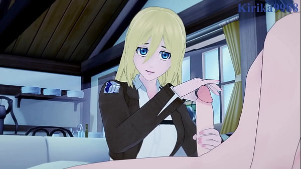 Mikasa Ackerman and Krista Lenz Historia_Reiss intense sex Shingeki no Kyojin Hentai