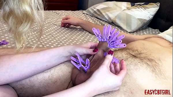 Pervert Came Up With A New Crap Again, Play With Pins With My Balls And Dick Until I Cum On thumbnail