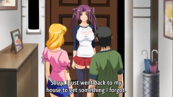 Hermanastras tocandose mientras hablan con su padrastro hentai sin censura